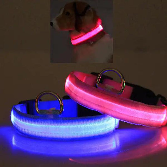 GlowGuard LED Light-Up Pet Safety Collar