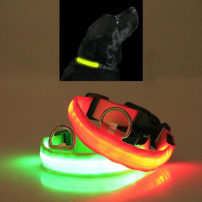 GlowGuard LED Light-Up Pet Safety Collar