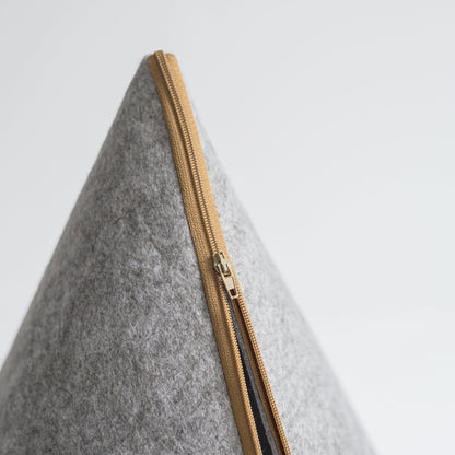 Nooee Pet Cave Bella (XS) – Gray Modern Compact Pet Bed with Machine-Washable Cushion, Portable Collapsible Design, Fits Small Puppies & Cats Up to 5 lbs, 21”H x 19”L x 19”D