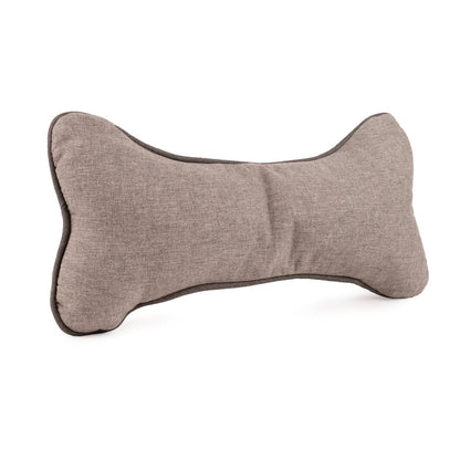 GreenDog Bone Pillow – Luxe Neutral | Plush Recycled Fabric Snuggle Toy for Cats & Dogs