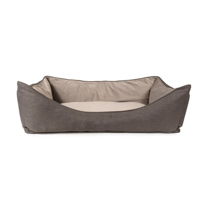GreenDog Kuddler – Luxe Neutral | Eco-Friendly Recycled Bolster Pet Bed with Removable Washable Cover