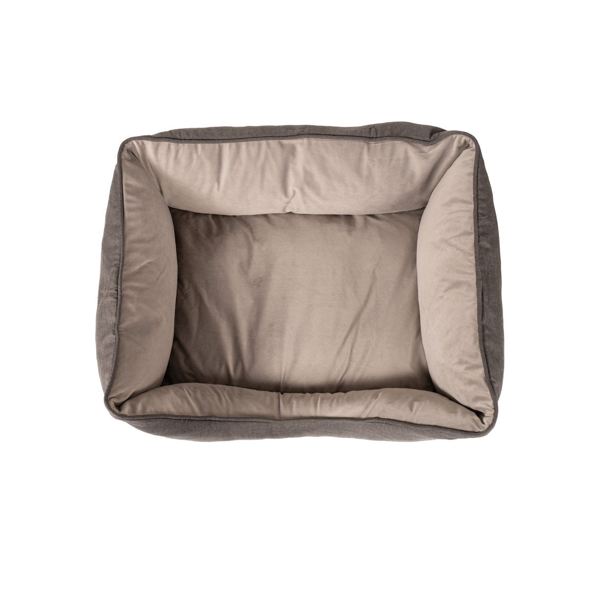 GreenDog Kuddler – Luxe Neutral | Eco-Friendly Recycled Bolster Pet Bed with Removable Washable Cover
