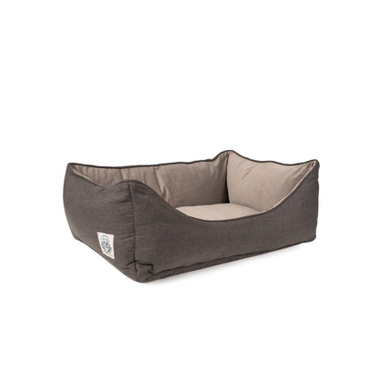 GreenDog Kuddler – Luxe Neutral | Eco-Friendly Recycled Bolster Pet Bed with Removable Washable Cover
