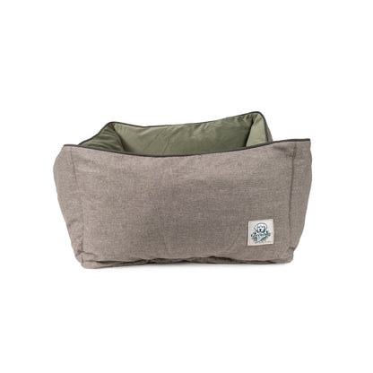 GreenDog Kuddler – Luxe Neutral | Eco-Friendly Recycled Bolster Pet Bed with Removable Washable Cover