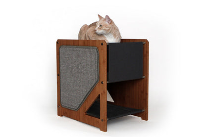 The Grotto - Short Cat Tree for Small Spaces