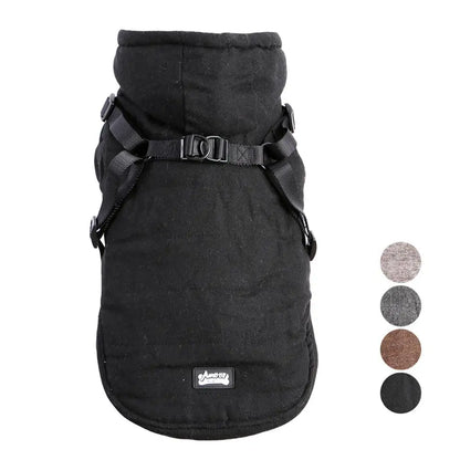 Cozy Winter Pet Harness – Warm Fleece-Lined, Adjustable Cold-Weather Dog Harness