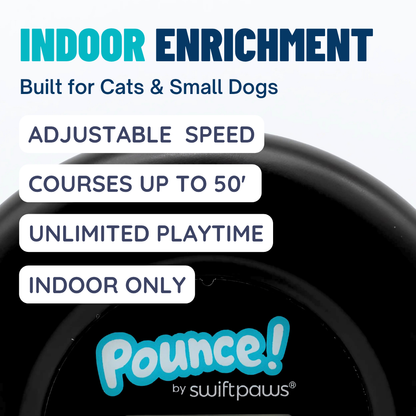 Pounce! Indoor Lure Course Kit | Interactive Chase Toy for Cats & Small Dogs