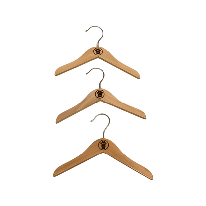 Bespoke Paws Wood Hangers | Luxury Wooden Pet Clothing Hangers for Dog Apparel (XS–XXL)