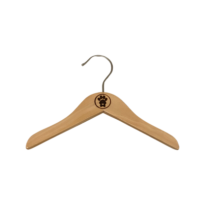 Bespoke Paws Wood Hangers | Luxury Wooden Pet Clothing Hangers for Dog Apparel (XS–XXL)