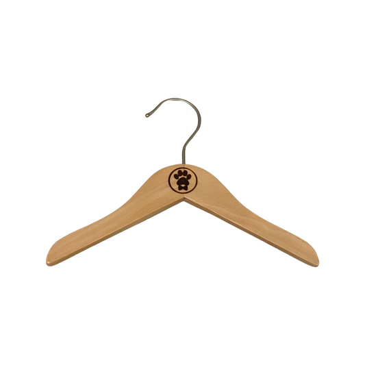 Bespoke Paws Wood Hangers | Luxury Wooden Pet Clothing Hangers for Dog Apparel (XS–XXL)
