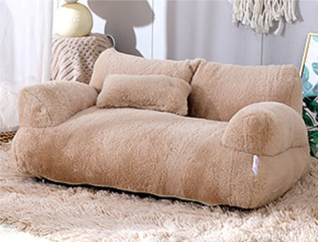 Luxury Plush Cat Bed | Ultra-Soft Elevated Cozy Nest for Cats & Small Dogs