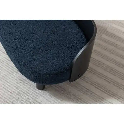 Scandinavian Elevated Pet Sofa Bed | Modern Dog & Cat Couch with Solid Wood Legs & Velvet Cushion