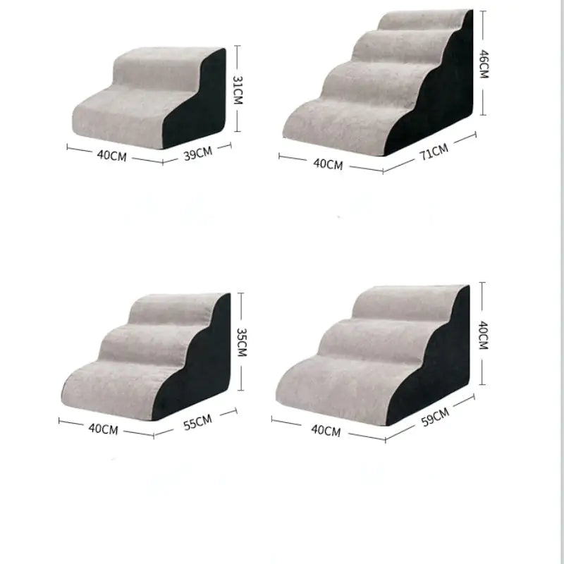 HomePet Wave Dog Ramp Stairs | Anti-Slip Slope Pet Steps