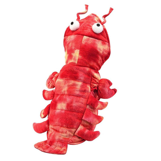 Halloween Lobster Dog Costume – Plush Red Lobster Outfit for Small to Medium Dogs, Soft Polyester Design with Cozy Warmth for Chihuahua, Pomeranian, Corgi, Beagle & More (XS–2XL)