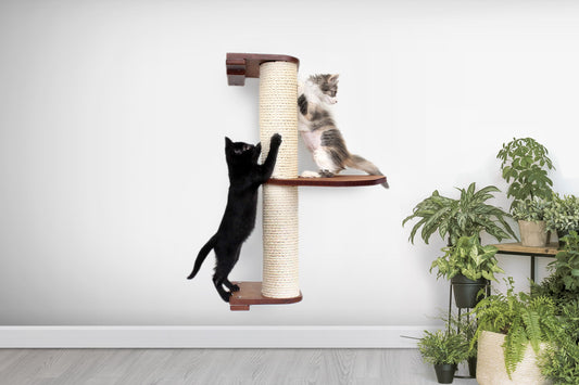 Wall Mounted Cat Climbing Pole - Sisal