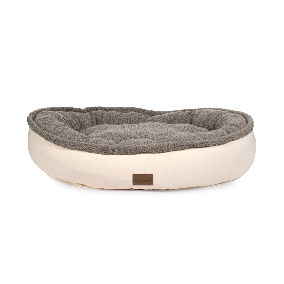 Microfiber Comfy Cup | Bolstered Dog Bed with Berber Fleece Top & Washable Cover