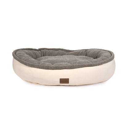 Microfiber Comfy Cup | Bolstered Dog Bed with Berber Fleece Top & Washable Cover