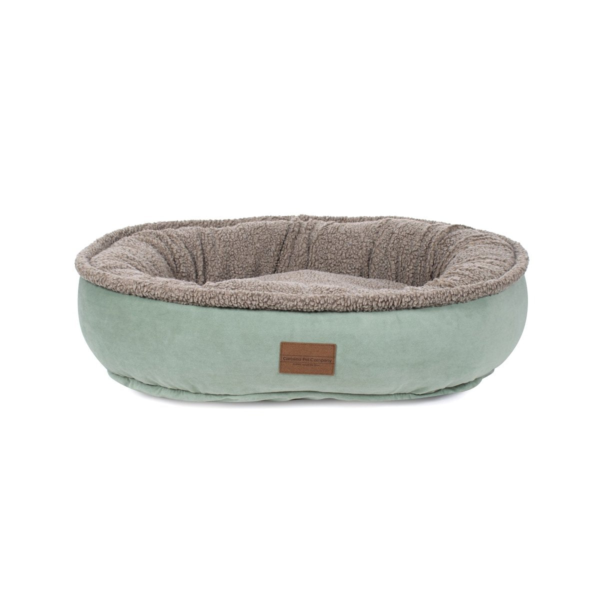 Microfiber Comfy Cup | Bolstered Dog Bed with Berber Fleece Top & Washable Cover