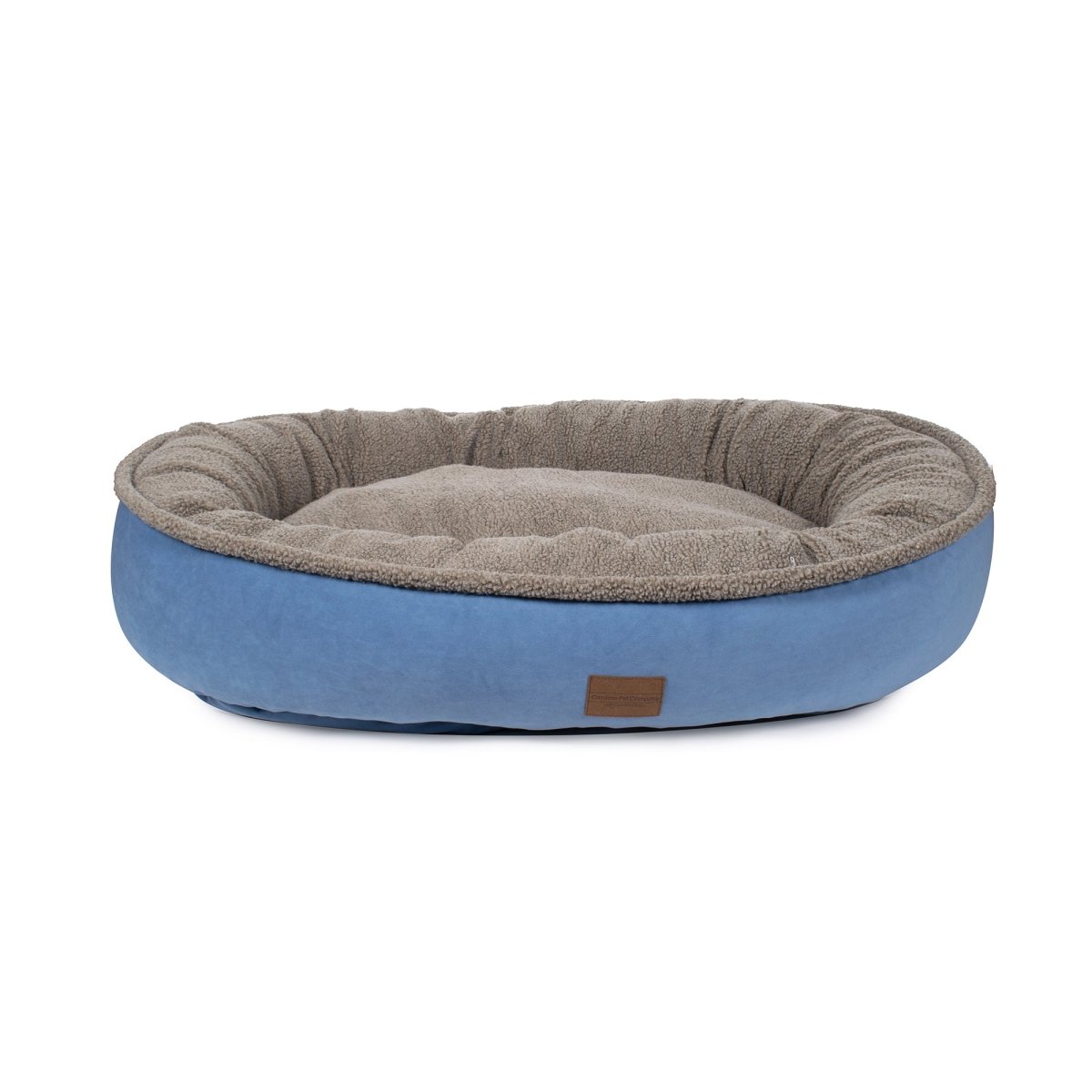 Microfiber Comfy Cup | Bolstered Dog Bed with Berber Fleece Top & Washable Cover