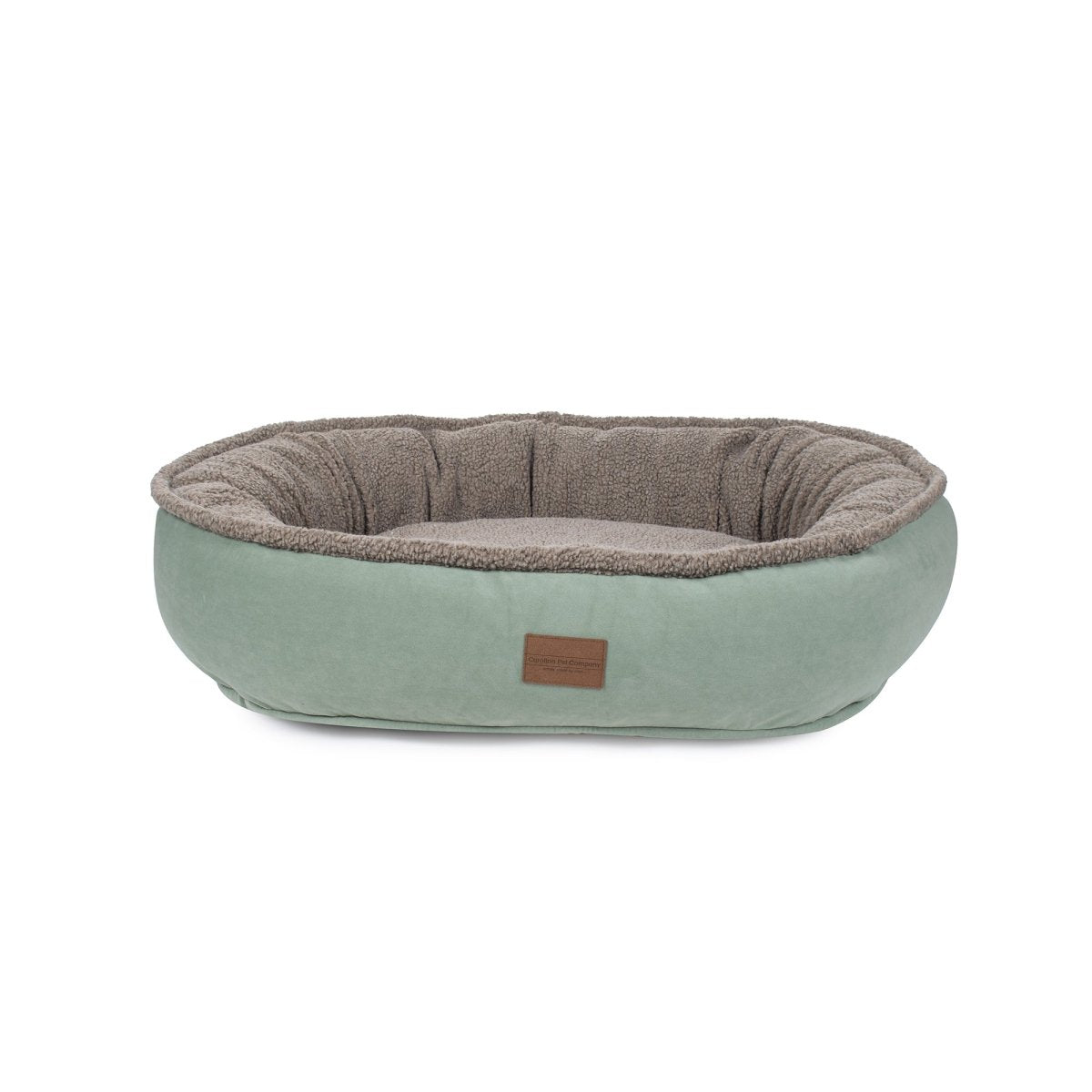 Microfiber Comfy Cup | Bolstered Dog Bed with Berber Fleece Top & Washable Cover