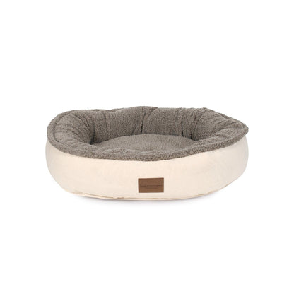 Microfiber Comfy Cup | Bolstered Dog Bed with Berber Fleece Top & Washable Cover