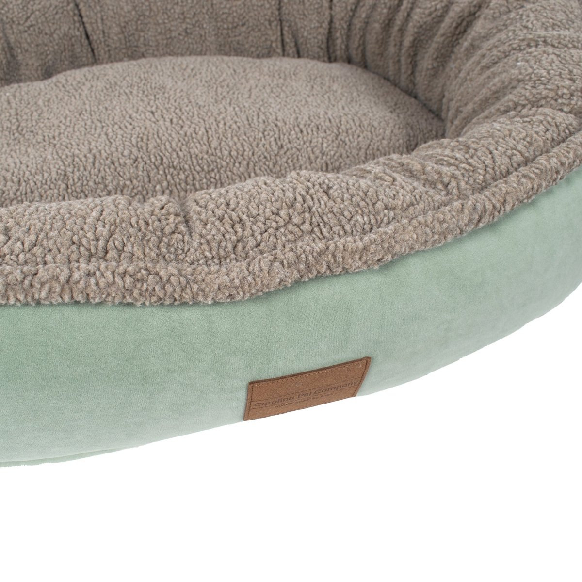 Microfiber Comfy Cup | Bolstered Dog Bed with Berber Fleece Top & Washable Cover