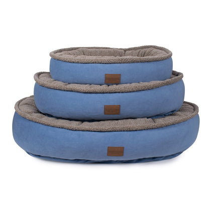 Microfiber Comfy Cup | Bolstered Dog Bed with Berber Fleece Top & Washable Cover