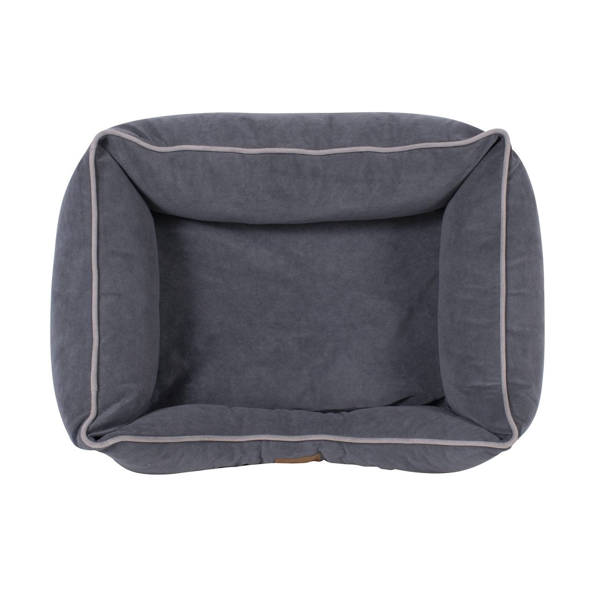 Microfiber Kuddle Lounge Dog Bed | Soft Tailored Bolster Bed with Recycled MemoryFiber™ & Washable Cover
