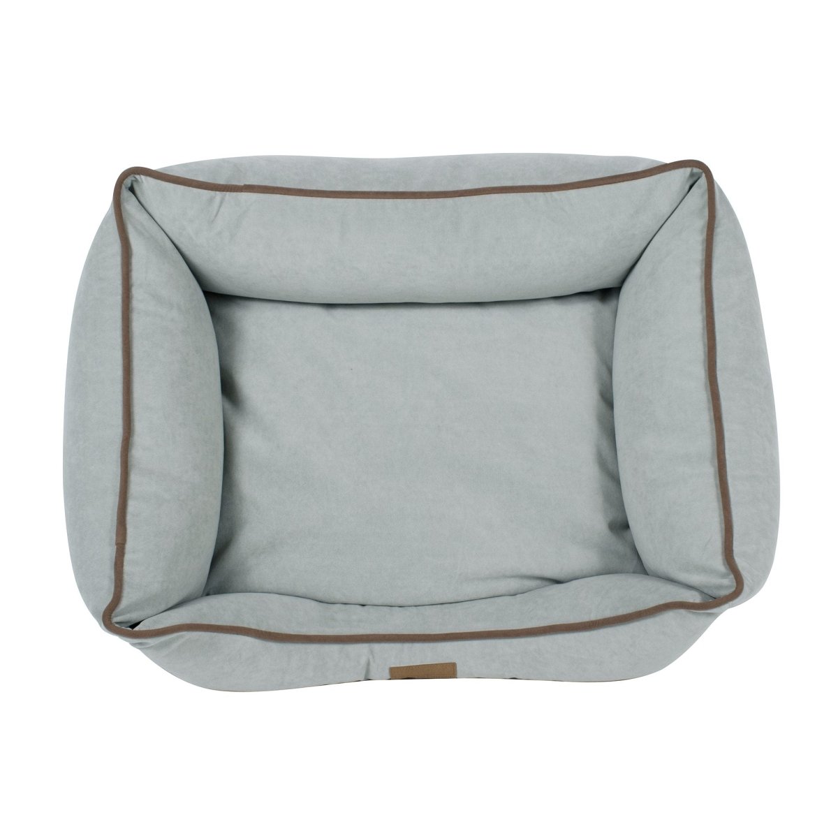 Microfiber Kuddle Lounge Dog Bed | Soft Tailored Bolster Bed with Recycled MemoryFiber™ & Washable Cover