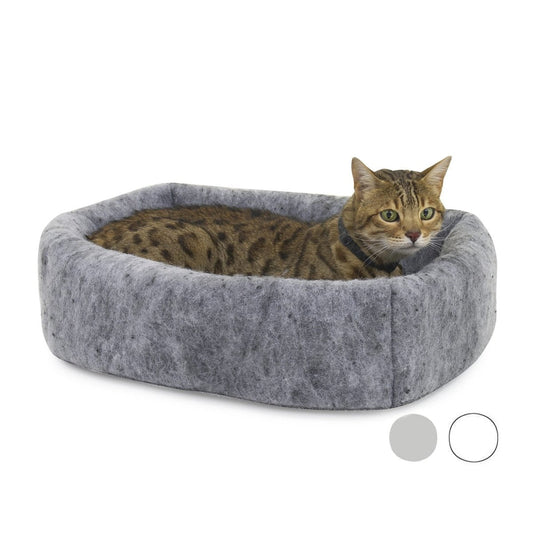 Mysterious Kitty Kuddler | 2-in-1 Nesting Cat Bed & Tunnel with Ultra-Soft Electrostatic Fabric — Made in USA