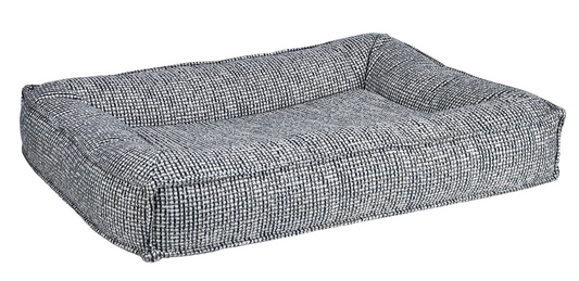 Divine Futon Lakeside Dog Bed – Low-Profile Upholstery Fabric with Overstuffed Bolsters & Cool Gel Memory Foam Cushion, Removable Washable Cover, Ideal for Large Breed Dogs
