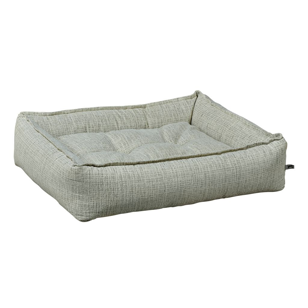 Sterling Lounge Bed Birch – Low-Profile Dog Bed with Pinched Edge Trim, One-Piece Attached Cushion, Removable Washable Cover, Premium Upholstery Fabric & Supportive Fiber Fill