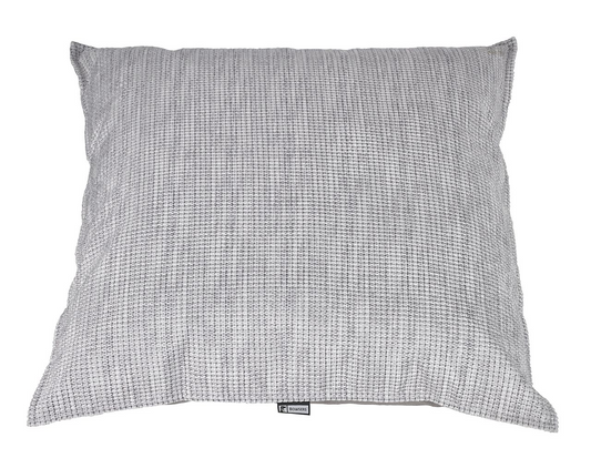 Soho Square Dog Bed – Glacier Blue Upholstery-Grade Fabric with Pinched Edge Detail, Overstuffed High-Memory Fiber Fill, Removable Washable Cover