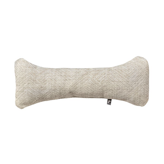 Bumper Bone Dog Pillow – Natura Upholstery Fabric Soft Headrest & Bed Bumper for Crates, Beds, or Sofas