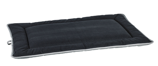 Cosmopolitan Dog Mat – Flint Gray Reversible Travel & Home Mat with Raised Border, Durable Upholstery Fabric, Machine Washable