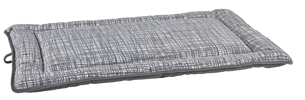 Cosmopolitan Dog Mat – Grey Goose Reversible Travel & Home Mat with Raised Border, Durable Upholstery Fabric, Machine Washable