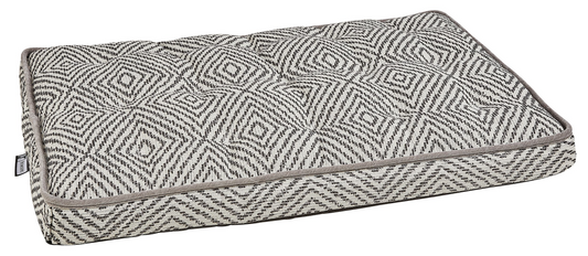 Luxury Crate Mattress – Diamondback Dual-Layer Fiber & Foam Support, Durable Upholstery Fabric, Low Profile Dog Bed for Home or Crate