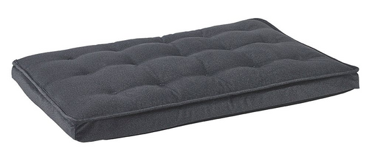 Luxury Crate Mattress – Flint Dual-Layer Fiber & Foam Support, Durable Upholstery Fabric, Low Profile Dog Bed for Home or Crate