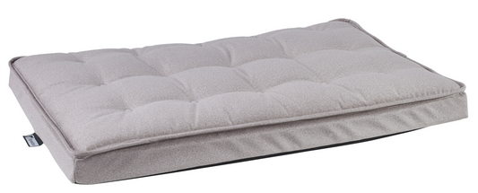 Luxury Crate Mattress – Sandstone Dual-Layer Fiber & Foam Support, Durable Upholstery Fabric, Low Profile Dog Bed for Crates & Home