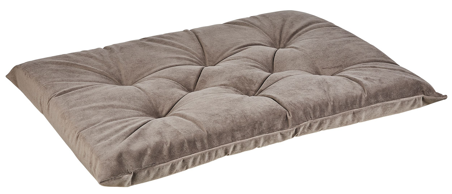 Tufted Dog Crate Cushion – Dusk Upholstery Fabric, High-Memory Polyester Fiber, Machine Washable, Versatile Crate or Lounge Mat