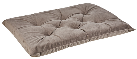 Tufted Dog Crate Cushion – Dusk Upholstery Fabric, High-Memory Polyester Fiber, Machine Washable, Versatile Crate or Lounge Mat