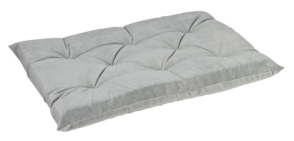 Tufted Dog Crate Cushion – Granite Upholstery Fabric, High-Memory Polyester Fiber, Machine Washable, Versatile Crate or Lounge Mat