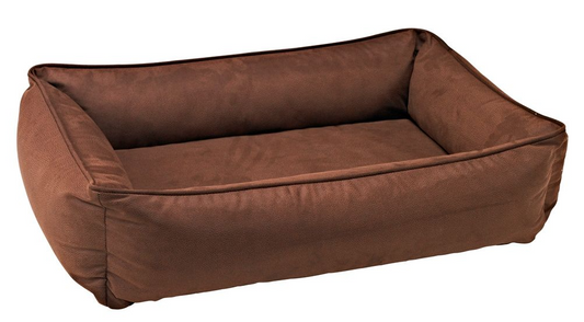 Urban Lounger Dog Bed – Cowboy with Zippered Removable Washable Cover, Orthopaedic Fibre Topped Insert, High-Memory Polyester Bolster, Durable Upholstery, Sleek Modern Design