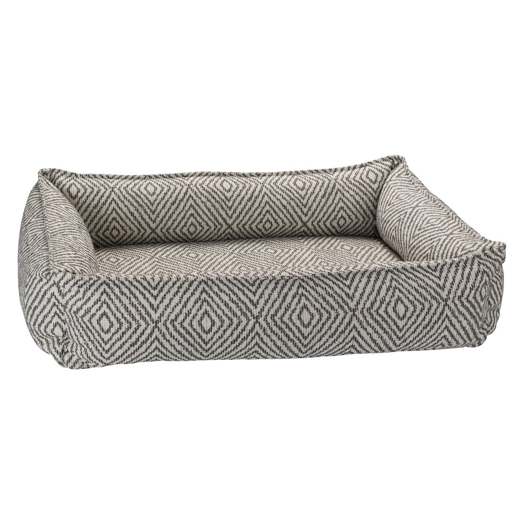Urban Lounger Dog Bed – Diamondback with Zippered Removable Washable Cover, Orthopaedic Fibre Topped Insert, High-Memory Polyester Bolster, Durable Upholstery, Sleek Modern Design