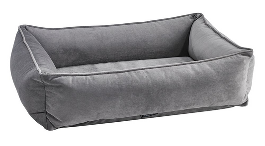 Urban Lounger Dog Bed – Dusk with Zippered Removable Washable Cover, Orthopaedic Fibre Topped Insert, High-Memory Polyester Bolster, Durable Upholstery, Sleek Modern Design