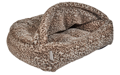 Canopy Cozy Dog Bed | Plush Covered Bed for Calm & Comfort