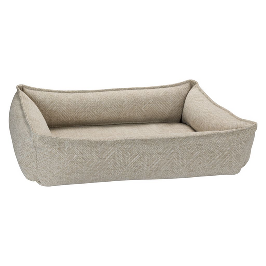 Urban Lounger Dog Bed – Natura with Zippered Removable Washable Cover, Orthopaedic Fibre Topped Insert, High-Memory Polyester Bolster, Durable Upholstery, Sleek Modern Design