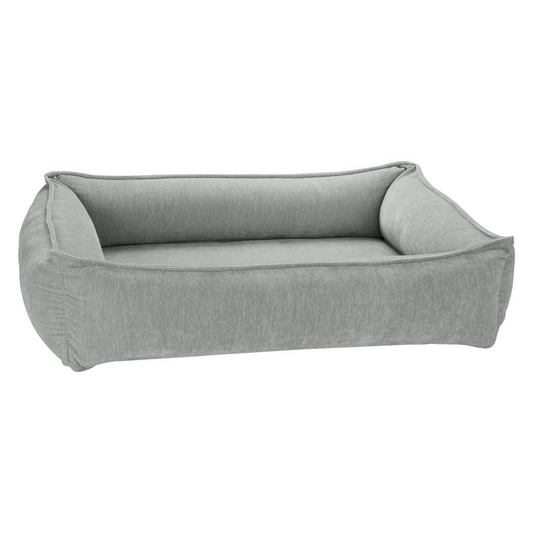 Urban Lounger Dog Bed – Oyster with Zippered Removable Washable Cover, Orthopaedic Fibre Topped Insert, High-Memory Polyester Bolster, Durable Upholstery, Sleek Modern Design