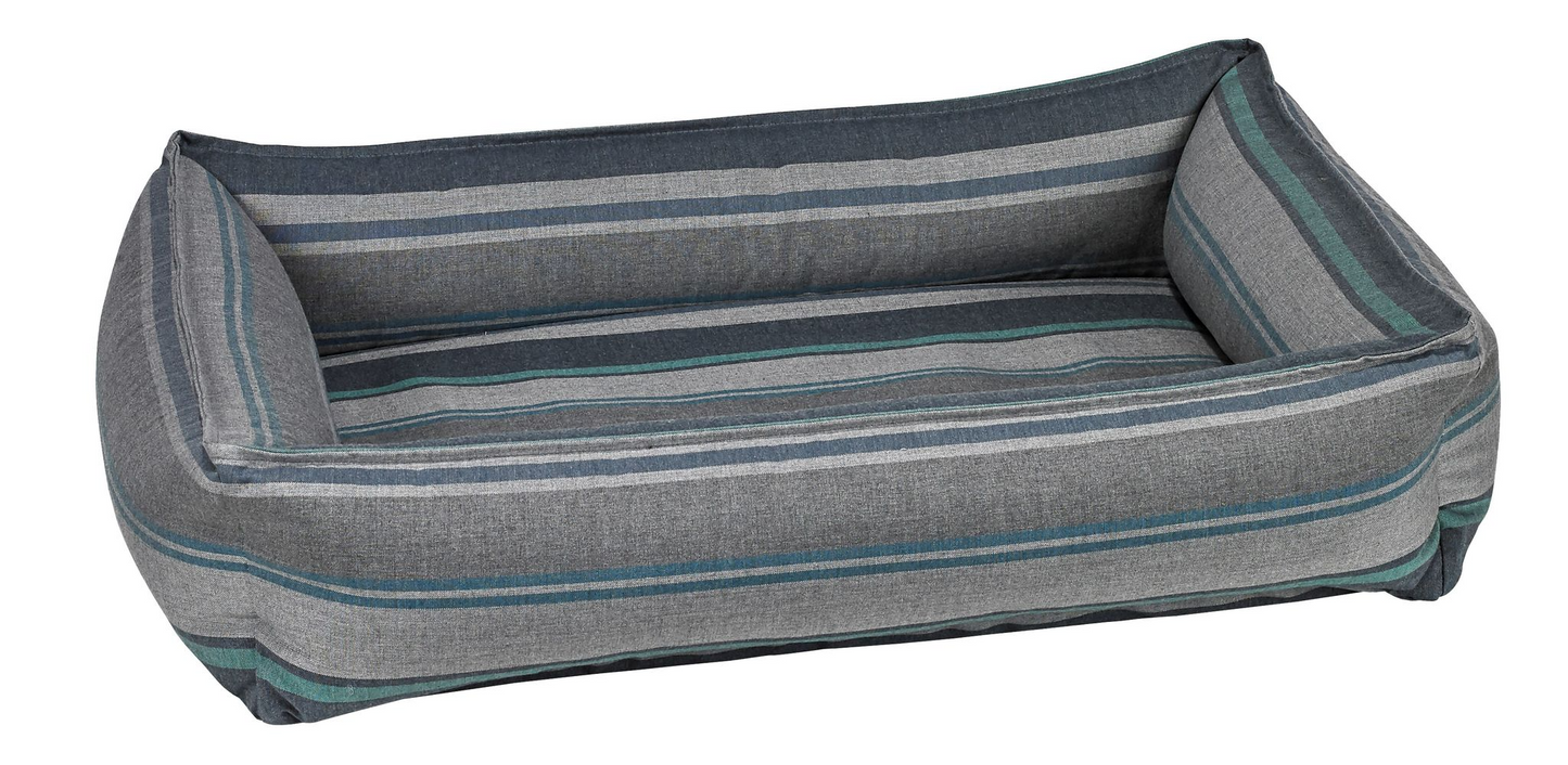 Urban Lounger Dog Bed – Poolside with Zippered Removable Washable Cover, Orthopaedic Fibre Topped Insert, High-Memory Polyester Bolster, Durable Upholstery, Sleek Modern Design