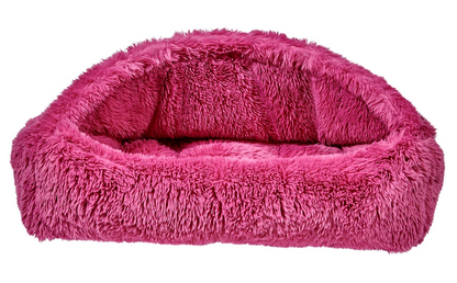 Canopy Cozy Dog Bed | Plush Covered Bed for Calm & Comfort